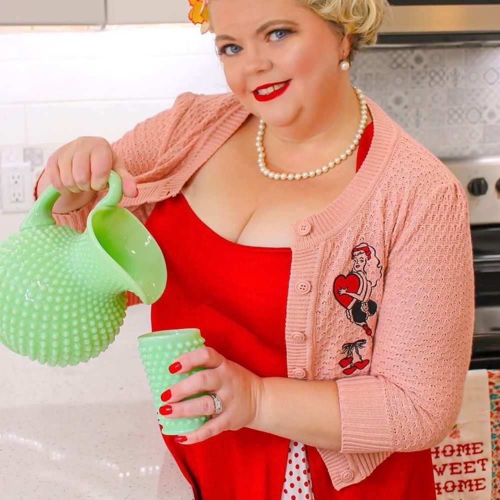 Mischief Made pinup embroidered cardigan